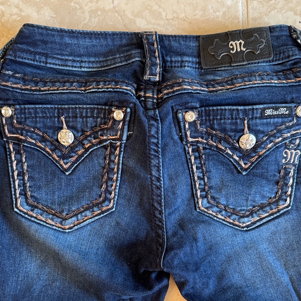 Miss Me Dark Blue Skinny Jeans